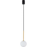 Karo 16cm white glass globe pendant lamp Nowodvorski