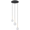 Karo III 40cm white pendant lamp with 3 glass spheres Nowodvorski