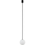Kier 16cm white&amp;black ceiling lamp glass sphere Nowodvorski
