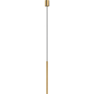 Laser 49cm gold tube pendant lamp Nowodvorski