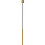 Laser 49cm gold tube pendant lamp Nowodvorski