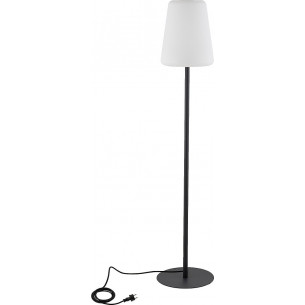 Patio white&amp;black outdoor standing lamp Nowodvorski