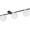 Pik III 67cm white&amp;black designer ceiling lamp with 3 glass spheres Nowodvorski