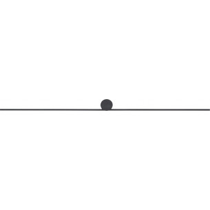 Spin LED 99cm black long minimalist wall lamp Nowodvorski