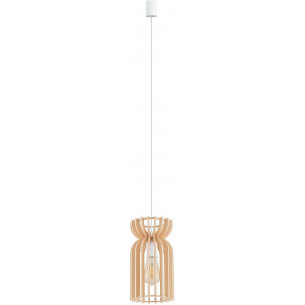 Kymi 16cm natural plywood pendant lamp Nowodvorski