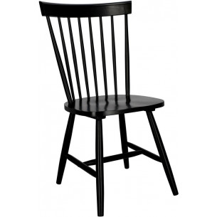 Wopy black wooden "stick " prl chair Intesi