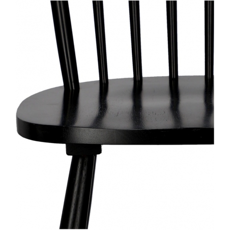 Krzesło drewniane "patyczak" prl Tulno czarne Intesi