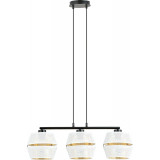 Malia III 75cm white&amp;gold openwork pendant lamp Emibig