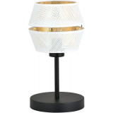 Malia white&amp;gold night lamp Emibig