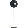 Stylowa Lampa podłogowa dekoracyjna szklana kula Oslo czarny/grafit Emibig do salonu i sypialni