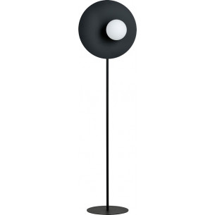 Oslo black&amp;opal glass globe decorative floor lamp Emibig