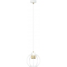 Ajax 18cm white&amp;gold wire ball pendant lamp Emibig