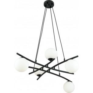 Essa V 100cm opal&amp;black glass modern glass spheres pendant lamp Emibig