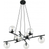 Essa VIII 100cm transparent&amp;black modern glass balls pendant lamp Emibig