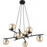 Essa VIII 100cm honey&amp;black modern glass spheres pendant lamp Emibig