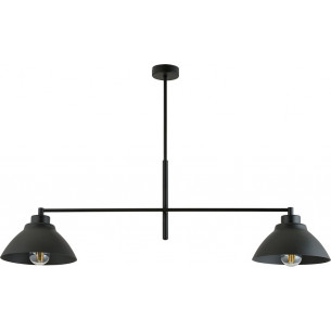 Maveric black loft 2-spot ceiling lamp Emibig