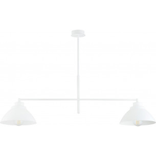 Maveric white loft 2-spot ceiling lamp Emibig