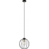 Gino I 18cm black&amp;gold wire ball pendant lamp Emibig