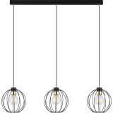 Gino III 80cm black&amp;gold wire balls pendant lamp Emibig