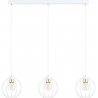 Gino III 80cm white&amp;gold wire balls pendant lamp Emibig