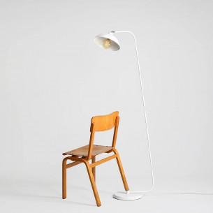 Espace white scandinavian floor lamp Aldex