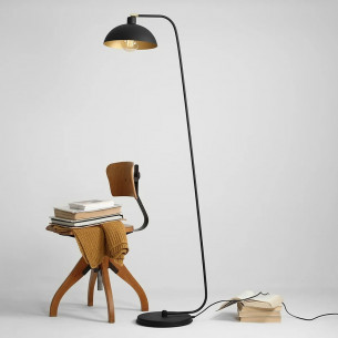 Espace black loft floor lamp Aldex