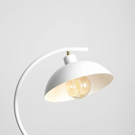 Lampa biurkowa skandynawska Espace biała Aldex