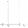 Bot 121cm white 4-light linear pendant lamp Aldex