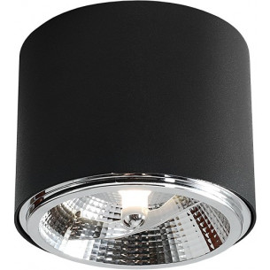 Bot black 11.5cm black round spot ceiling light Aldex