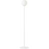 Stylowa Lampa podłogowa szklana kula Pinne 20cm biała Aldex do salonu i sypialni