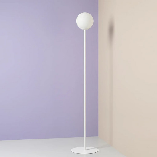 Pinne 20cm white glass globe floor lamp Aldex