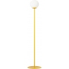 Stylowa Lampa podłogowa szklana kula Pinne Colours 20cm mustard Aldex do salonu i sypialni