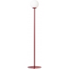 Stylowa Lampa podłogowa szklana kula Pinne Colours 20cm red wine Aldex do salonu i sypialni