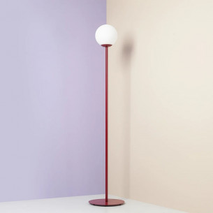 Pinne Colours 20cm red wine glass globe floor lamp Aldex