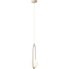 Riva beige 14cm white&amp;beige designer glass sphere pendant lamp Aldex