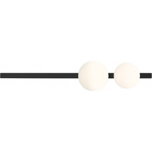 Garda black II white&amp;black glass spheres decorative wall lamp Aldex