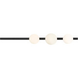 Garda black III white&amp;black glass globes decorative wall lamp Aldex