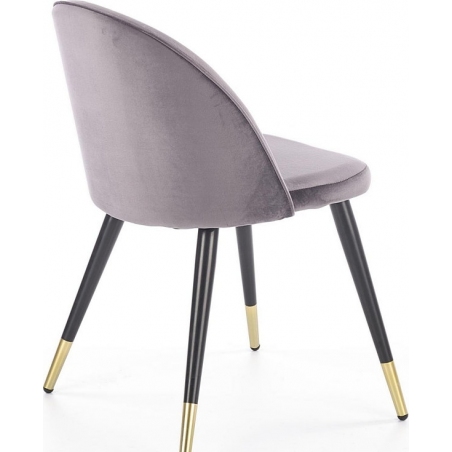 Designerskie Krzesło tapicerowane K315 Ciemny popiel Halmar do jadalni, salonu i kuchni.