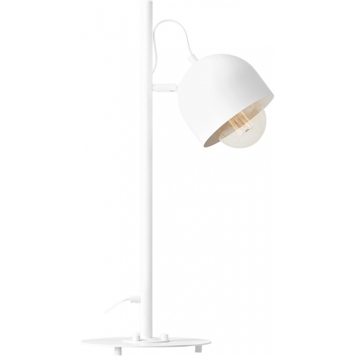 Lampa biurkowa skandynawska Beryl White biała Aldex
