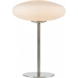 Locus white&amp;steel glass table lamp Markslojd