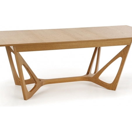 Wenanty 160x100 honey oak extending dining table Halmar