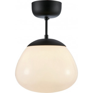 Lampa sufitowa szklana Rise 25cm czarny/biały Markslojd