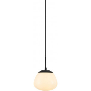 Lampa wisząca szklana Rise 18cm czarny/biały Markslojd 2