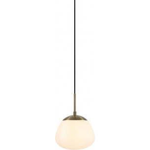 Lampa wisząca szklana Rise 18cm antyczny/biały Markslojd