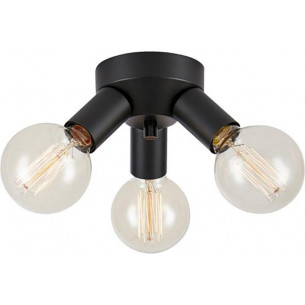 Mazzo black loft 3-spot ceiling lamp Markslojd