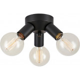 Mazzo black loft 3-spot ceiling lamp Markslojd