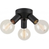 Mazzo black loft 3-spot ceiling lamp Markslojd