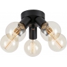 Mazzo black loft 5-spot ceiling lamp Markslojd