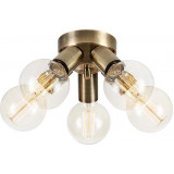 Mazzo antique brass vintage 5-light ceiling lamp Markslojd