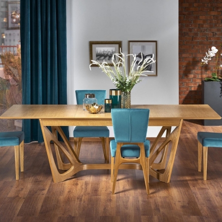 Skandynawski Stół rozkładany Wenanty 160x100 Dąb Halmar do salonu, jadalni i kuchni.